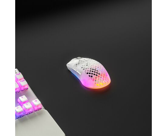 Мишка SteelSeries Aerox 3 Wireless Ghost (SS62610), зображення 6 Мишка SteelSeries Aerox 3 Wireless Ghost (SS62610), зображення 6