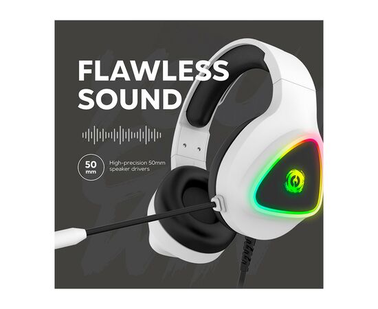 Наушники Canyon GH-6 Shadder Gaming 3.5 мм RGB White (CND-SGHS6W), изображение 10 Наушники Canyon GH-6 Shadder Gaming 3.5 мм RGB White (CND-SGHS6W), изображение 10