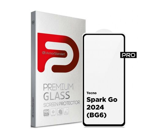 Стекло защитное Armorstandart Pro Tecno Spark Go 2024 (BG6) Black (ARM73614)