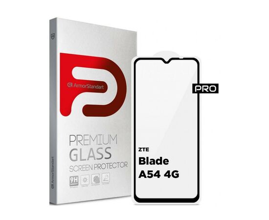 Стекло защитное Armorstandart Pro ZTE Blade A54 4G Black (ARM70683)