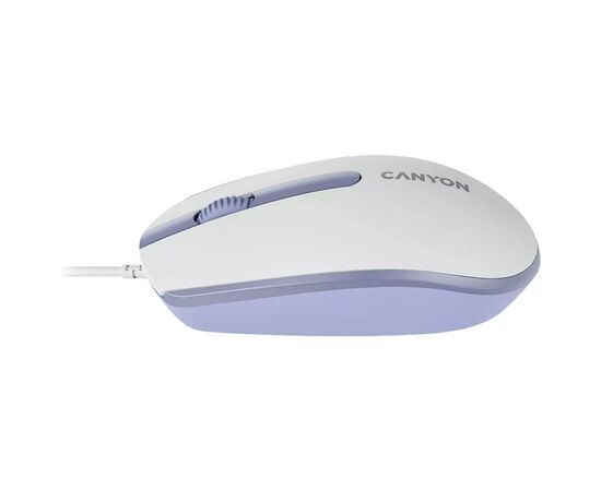 Мышка Canyon M-10 USB White Lavender (CNE-CMS10WL), изображение 4 Мышка Canyon M-10 USB White Lavender (CNE-CMS10WL), изображение 4