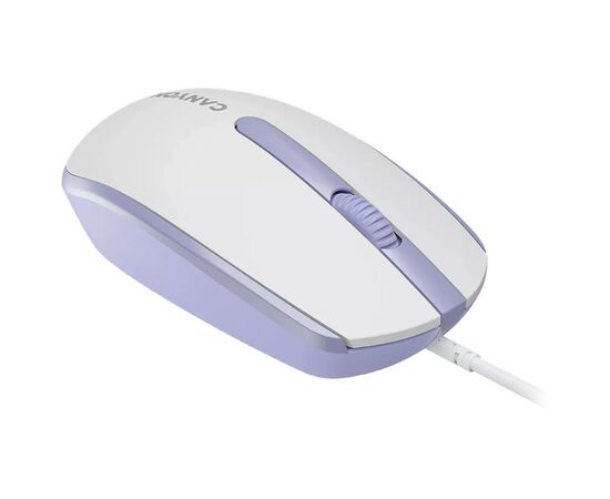 Мышка Canyon M-10 USB White Lavender (CNE-CMS10WL), изображение 5 Мышка Canyon M-10 USB White Lavender (CNE-CMS10WL), изображение 5
