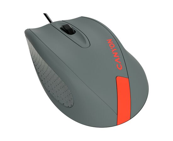Мышка Canyon M-11 USB Gray/Red (CNE-CMS11DG), изображение 2 Мышка Canyon M-11 USB Gray/Red (CNE-CMS11DG), изображение 2