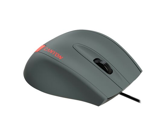 Мышка Canyon M-11 USB Gray/Red (CNE-CMS11DG), изображение 3 Мышка Canyon M-11 USB Gray/Red (CNE-CMS11DG), изображение 3