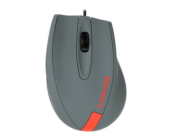 Мишка Canyon M-11 USB Gray/Red (CNE-CMS11DG)