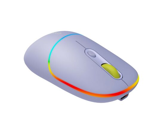 Мышка Canyon MW-22 Dual Band RGB Wireless Mountain Lavender (CNS-CMSW22ML), изображение 4 Мышка Canyon MW-22 Dual Band RGB Wireless Mountain Lavender (CNS-CMSW22ML), изображение 4