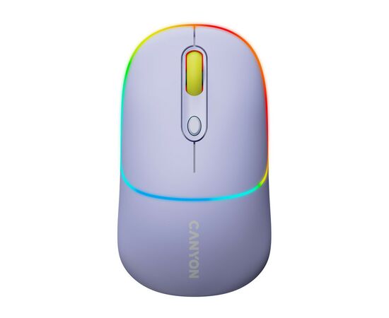 Мишка Canyon MW-22 Dual Band RGB Wireless Mountain Lavender (CNS-CMSW22ML)