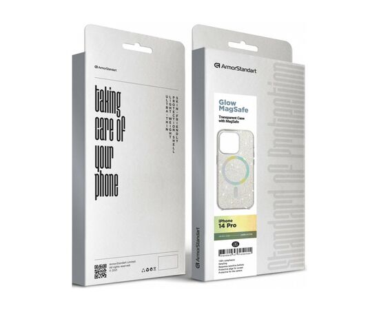 Чехол для мобильного телефона Armorstandart Glow Magsafe Apple iPhone 14 Pro Transparent (ARM69724), изображение 6
