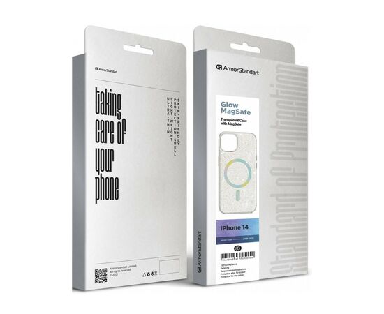 Чехол для мобильного телефона Armorstandart Glow Magsafe Apple iPhone 14 Transparent (ARM69722), изображение 6
