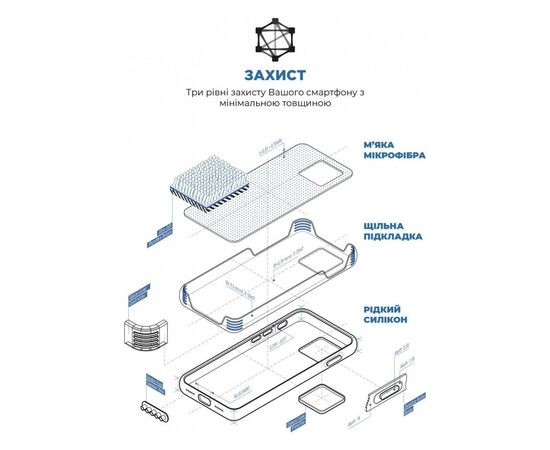 Чохол до мобільного телефона Armorstandart ICON2 MagSafe Apple iPhone 15 Pro Storm Blue (ARM72757), зображення 6 Чохол до мобільного телефона Armorstandart ICON2 MagSafe Apple iPhone 15 Pro Storm Blue (ARM72757), зображення 6