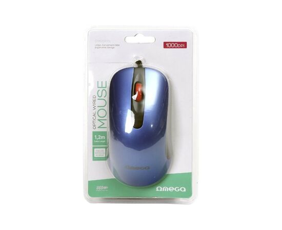 Мышка Omega OM-520 USB Blue (OM0520BL), изображение 4 Мышка Omega OM-520 USB Blue (OM0520BL), изображение 4
