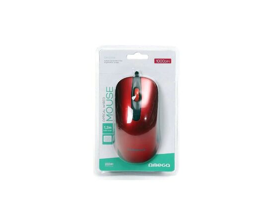Мишка Omega OM-520 USB Red (OM0520R), зображення 4 Мишка Omega OM-520 USB Red (OM0520R), зображення 4