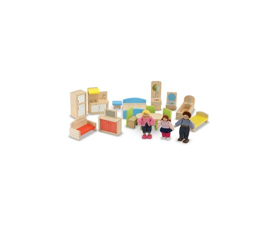 Игровой набор Melissa&Doug Кукольный домик с подъемником и мебелью (MD2462), изображение 2 Игровой набор Melissa&Doug Кукольный домик с подъемником и мебелью (MD2462), изображение 2