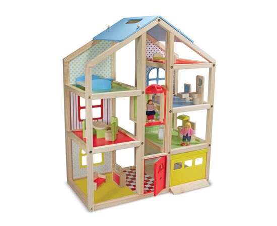 Ігровий набір Melissa&Doug Кукольный домик с подъемником и мебелью (MD2462)