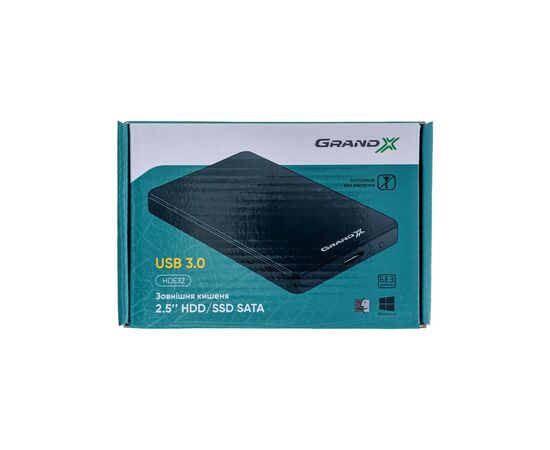 Карман внешний Grand-X HDE32, изображение 4 Карман внешний Grand-X HDE32, изображение 4