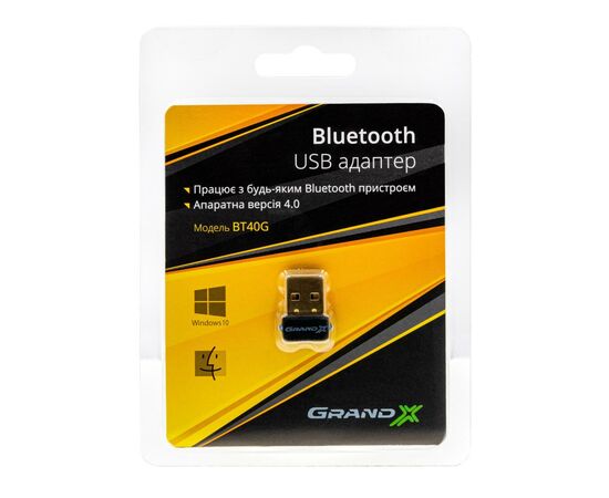 Bluetooth-адаптер Grand-X BT40G, изображение 2 Bluetooth-адаптер Grand-X BT40G, изображение 2