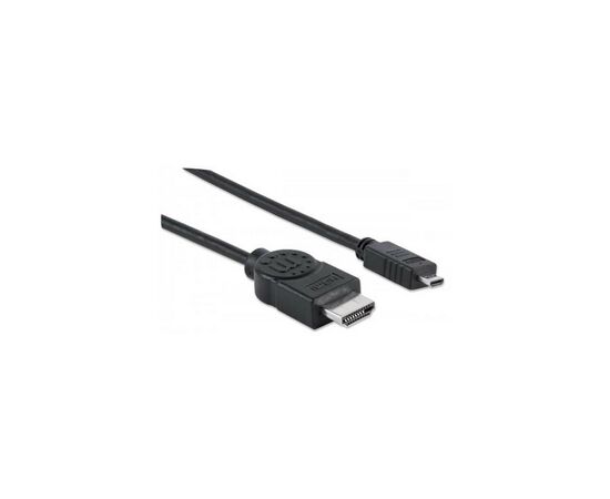 Кабель мультимедійний HDMI A to HDMI D (micro), 2.0m Manhattan (324427)