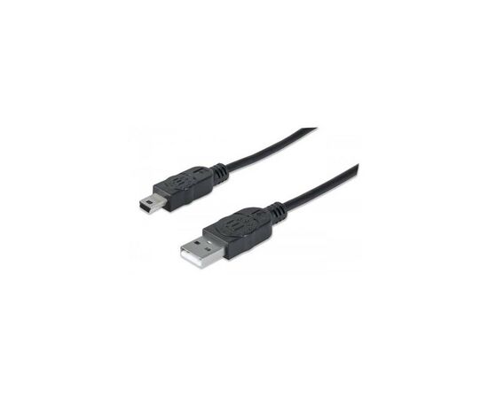 Дата кабель USB 2.0 AM to Mini 5P 1.8m Manhattan (333375), изображение 2 Дата кабель USB 2.0 AM to Mini 5P 1.8m Manhattan (333375), изображение 2