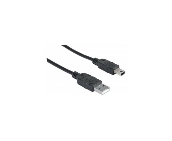 Дата кабель USB 2.0 AM to Mini 5P 1.8m Manhattan (333375)