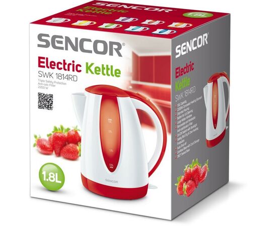 Электрочайник Sencor SWK 1814 RD (SWK1814RD), изображение 2 Электрочайник Sencor SWK 1814 RD (SWK1814RD), изображение 2