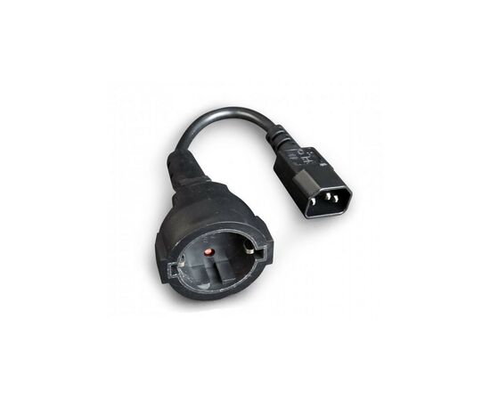 Кабель живлення C14 male to Schuko female 0.15 Cablexpert (PC-SFC14M-01)
