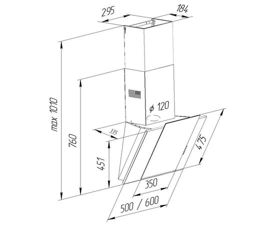 Вытяжка кухонная Pyramida NR-MV 60 M WH, изображение 11 Вытяжка кухонная Pyramida NR-MV 60 M WH, изображение 11