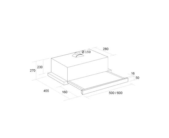 Вытяжка кухонная Pyramida TL 50 (1100) BL, изображение 9 Вытяжка кухонная Pyramida TL 50 (1100) BL, изображение 9