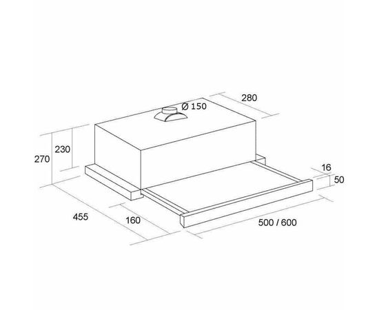 Вытяжка кухонная Pyramida TL 60 (1100) IX, изображение 10 Вытяжка кухонная Pyramida TL 60 (1100) IX, изображение 10