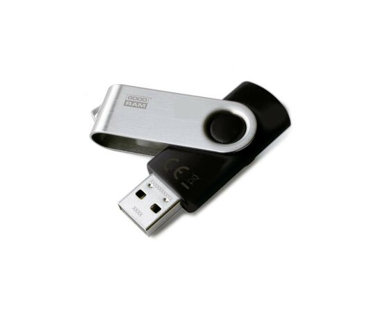 USB флеш накопичувач Goodram 16GB Twister Black USB 2.0 (UTS2-0160K0R11), зображення 2 USB флеш накопичувач Goodram 16GB Twister Black USB 2.0 (UTS2-0160K0R11), зображення 2