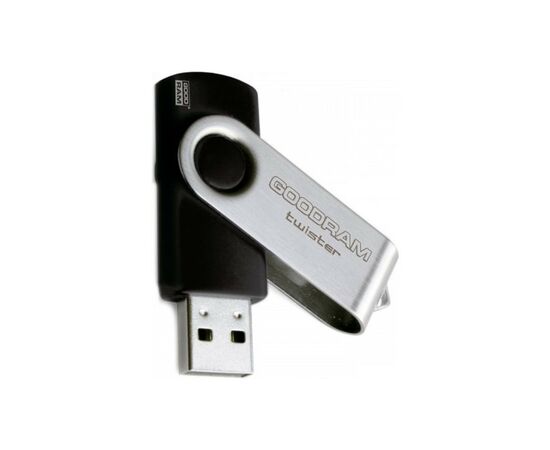 USB флеш накопичувач Goodram 16GB Twister Black USB 2.0 (UTS2-0160K0R11), зображення 3 USB флеш накопичувач Goodram 16GB Twister Black USB 2.0 (UTS2-0160K0R11), зображення 3