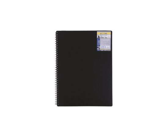 Блокнот Buromax spiral side, А6, 80sheets, CLASSIC, square, black (BM.2589-001)