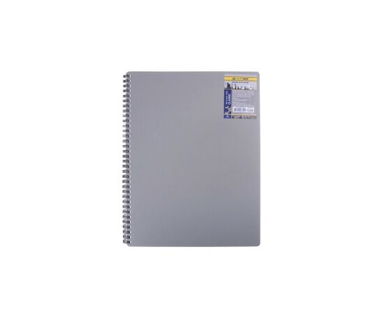 Блокнот Buromax spiral side, А6, 80sheets, CLASSIC, square, gray (BM.2589-009)