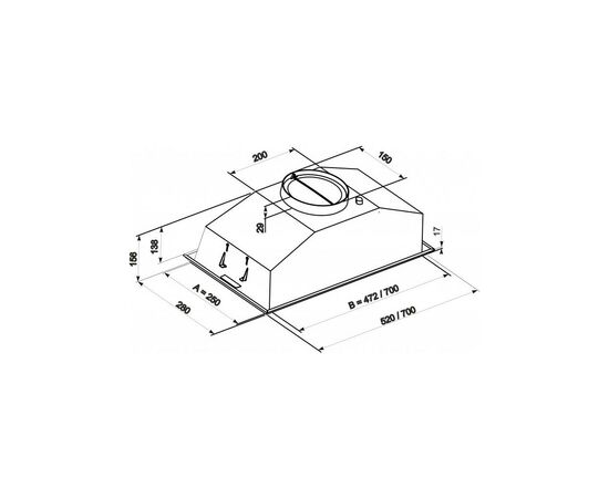 Витяжка кухонна Eleyus Modul 700 LED SMD 52 IS, зображення 9 Витяжка кухонна Eleyus Modul 700 LED SMD 52 IS, зображення 9