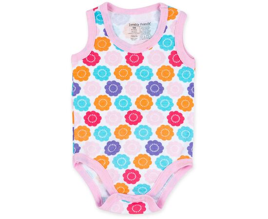 Боди Luvable Friends 3 шт без рукавов с рсунком для девочек (37310.9-12 F), изображение 4 Боди Luvable Friends 3 шт без рукавов с рсунком для девочек (37310.9-12 F), изображение 4