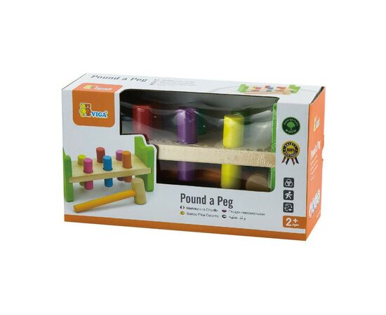 Развивающая игрушка Viga Toys Забей гвоздик (50827VG), изображение 2 Развивающая игрушка Viga Toys Забей гвоздик (50827VG), изображение 2