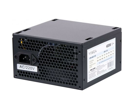 Блок питания Vinga 400W ОЕМ (VPS-400-120), изображение 6 Блок питания Vinga 400W ОЕМ (VPS-400-120), изображение 6