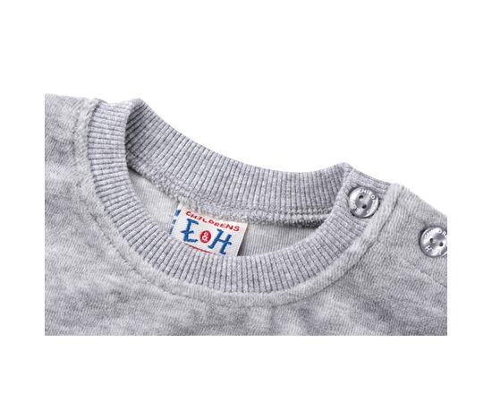 Набор детской одежды Breeze велюровый с вертолетом и штанишками в звездочку (8113-74/B-gray), изображение 6 Набор детской одежды Breeze велюровый с вертолетом и штанишками в звездочку (8113-74/B-gray), изображение 6