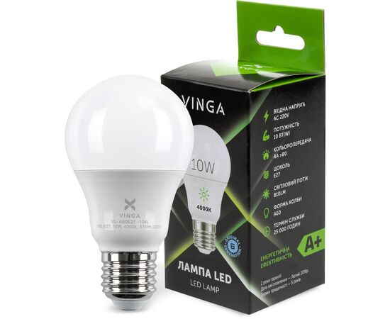 Лампочка Vinga VL-A60E27-104L