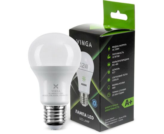 Лампочка Vinga VL-A60E27-124L