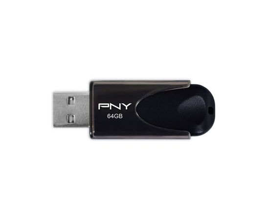 USB флеш накопитель PNY flash 64GB Attache4 Black USB 2.0 (FD64GATT4-EF), изображение 2 USB флеш накопитель PNY flash 64GB Attache4 Black USB 2.0 (FD64GATT4-EF), изображение 2
