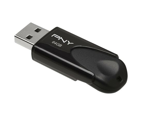 USB флеш накопитель PNY flash 64GB Attache4 Black USB 2.0 (FD64GATT4-EF), изображение 3 USB флеш накопитель PNY flash 64GB Attache4 Black USB 2.0 (FD64GATT4-EF), изображение 3