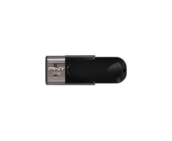 USB флеш накопитель PNY flash 64GB Attache4 Black USB 2.0 (FD64GATT4-EF)