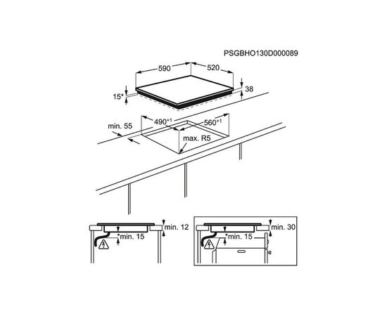 Варочная поверхность Electrolux CPE 644RCC (CPE644RCC), изображение 2 Варочная поверхность Electrolux CPE 644RCC (CPE644RCC), изображение 2