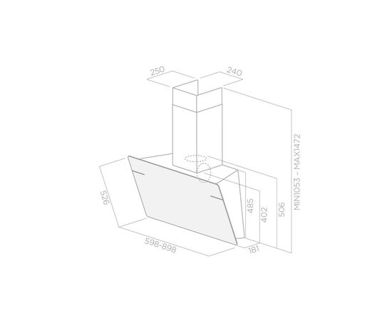 Витяжка кухонна Elica LESSENZA WH/A/60, зображення 2 Витяжка кухонна Elica LESSENZA WH/A/60, зображення 2