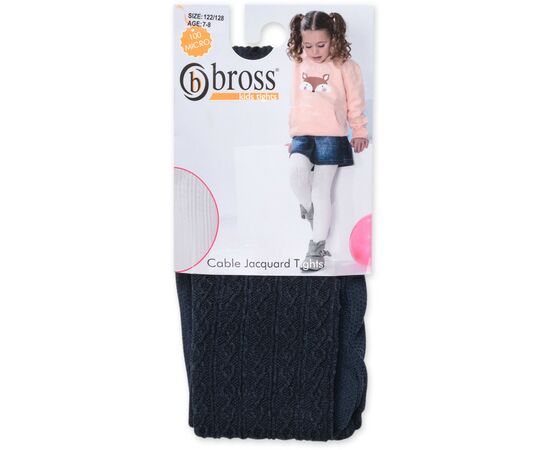 Колготки Bross в косички (2561-5-6G-blue), изображение 4 Колготки Bross в косички (2561-5-6G-blue), изображение 4