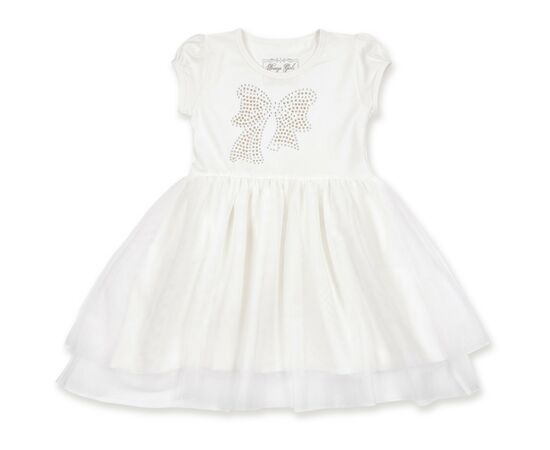 Платье Breeze с бантиком из страз (6283-92G-cream)