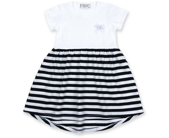 Платье Breeze с юбкой в полосочку (8753-86G-white)
