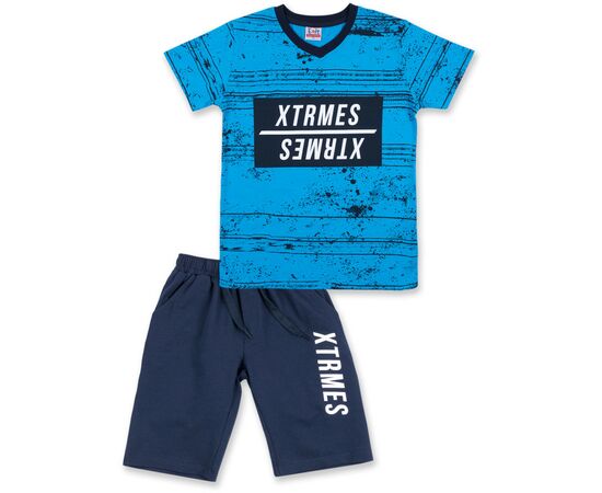 Футболка дитяча Breeze з шортами "Xtrmes" (8883-140B-blue)
