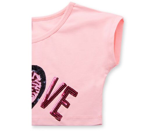 Набор детской одежды Breeze "LOVE" из пайеток (9007-116G-beige), изображение 6 Набор детской одежды Breeze "LOVE" из пайеток (9007-116G-beige), изображение 6