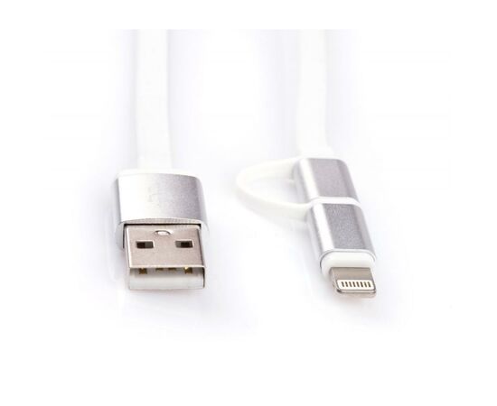 Дата кабель USB 2.0 AM to Micro 5P&Lightning 1.0m Vinga (USBAMMICRO&Lightning-1.0), зображення 4